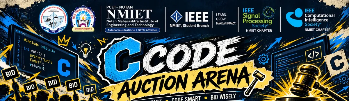 C Code Auction Arena 2026 poster