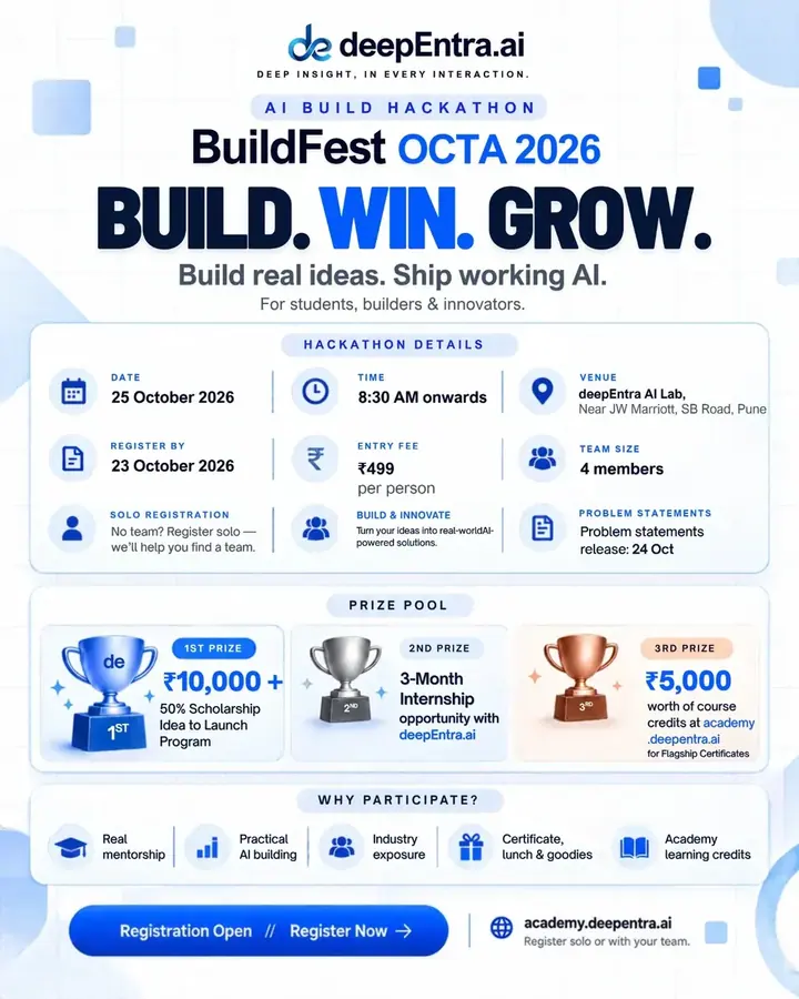 deepEntra BuildFest OCTA 2026 poster