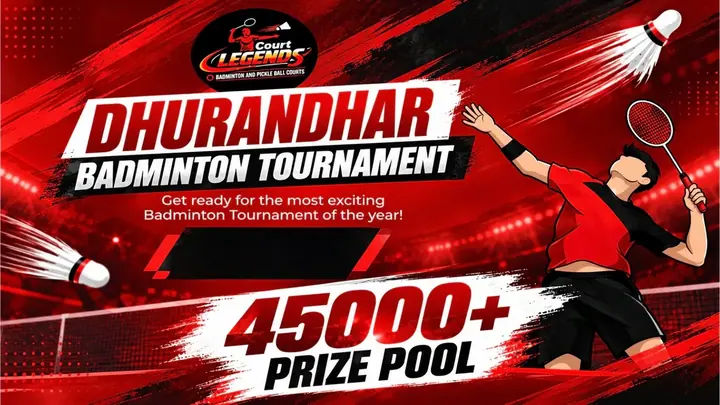 Dhurandhar Badminton Tournament 2026 poster