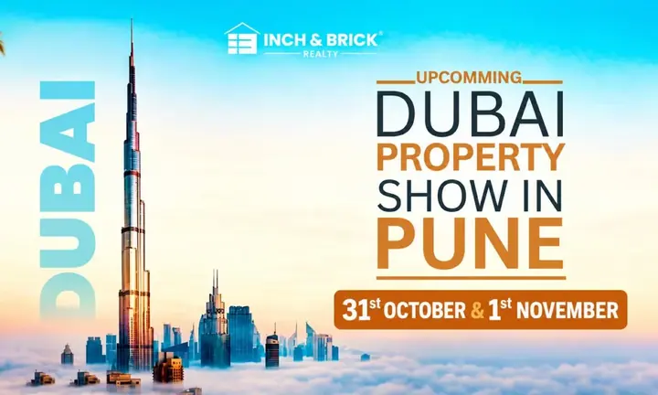 Dubai Property Show in Pune 2026 – Inch & Brick Realty poster