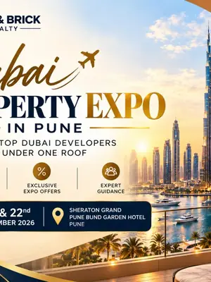 Dubai Real Estate Expo in Pune 2026 poster