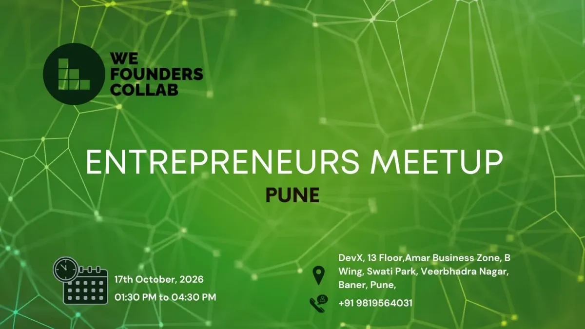 Entrepreneurs Meetup by We Founders Collab Pune