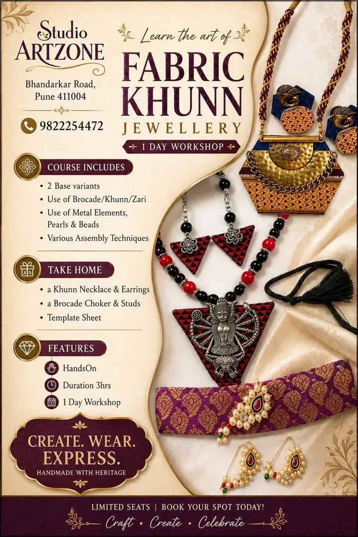 Fabric Khunn Jewellery Workshop poster