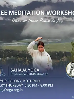 Free Meditation Workshop: Discover Inner Peace & Joy poster