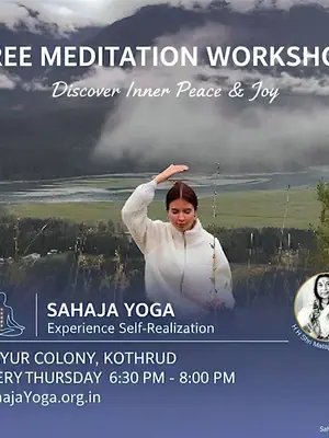 Free Meditation Workshop: Discover Inner Peace & Joy (Kothrud) poster