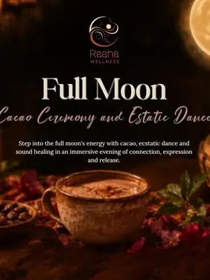 Full Moon: Cacao Ceremony and Ecstatic Dance poster