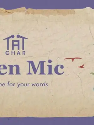 Ghar - An Open Mic for Words by Tape A Tale poster
