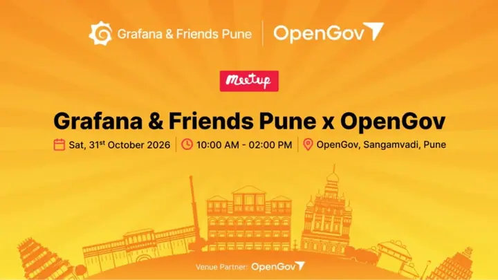 Grafana & Friends Pune x OpenGov Happy Hours poster