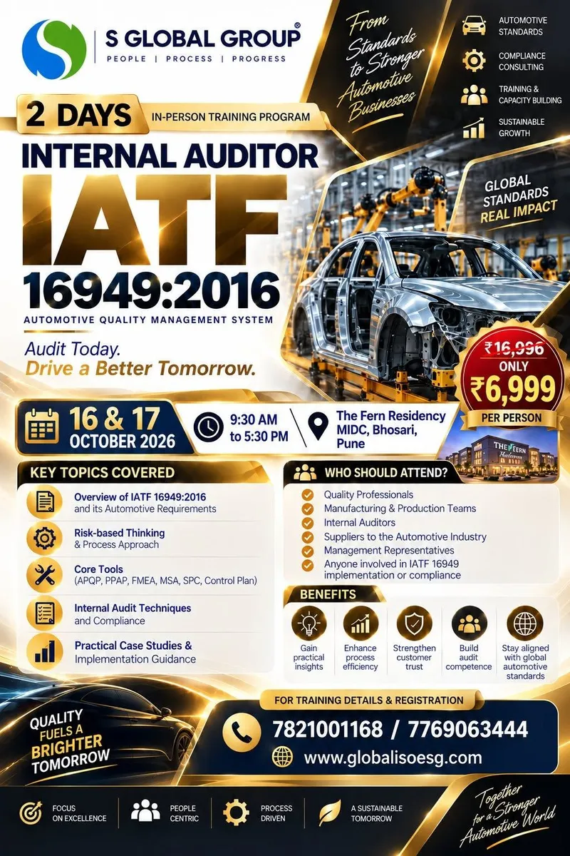 Internal Auditor IATF Training Program