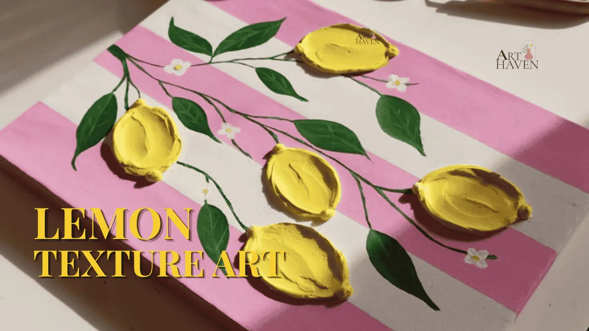 Lemon Texture Art