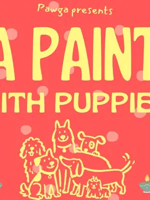 Pawga's Diya Painting with Puppies poster