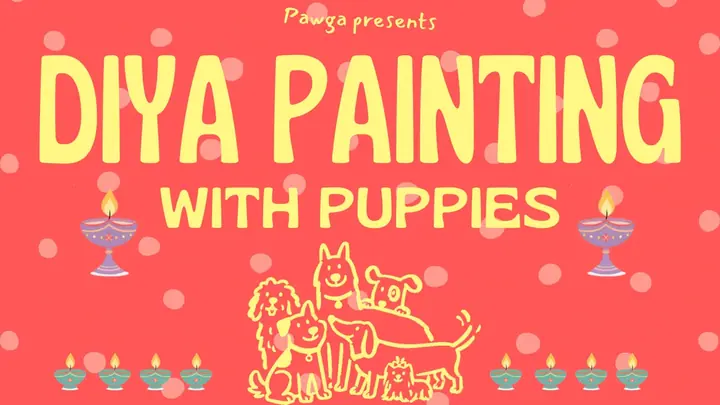 Pawga's Diya Painting with Puppies poster
