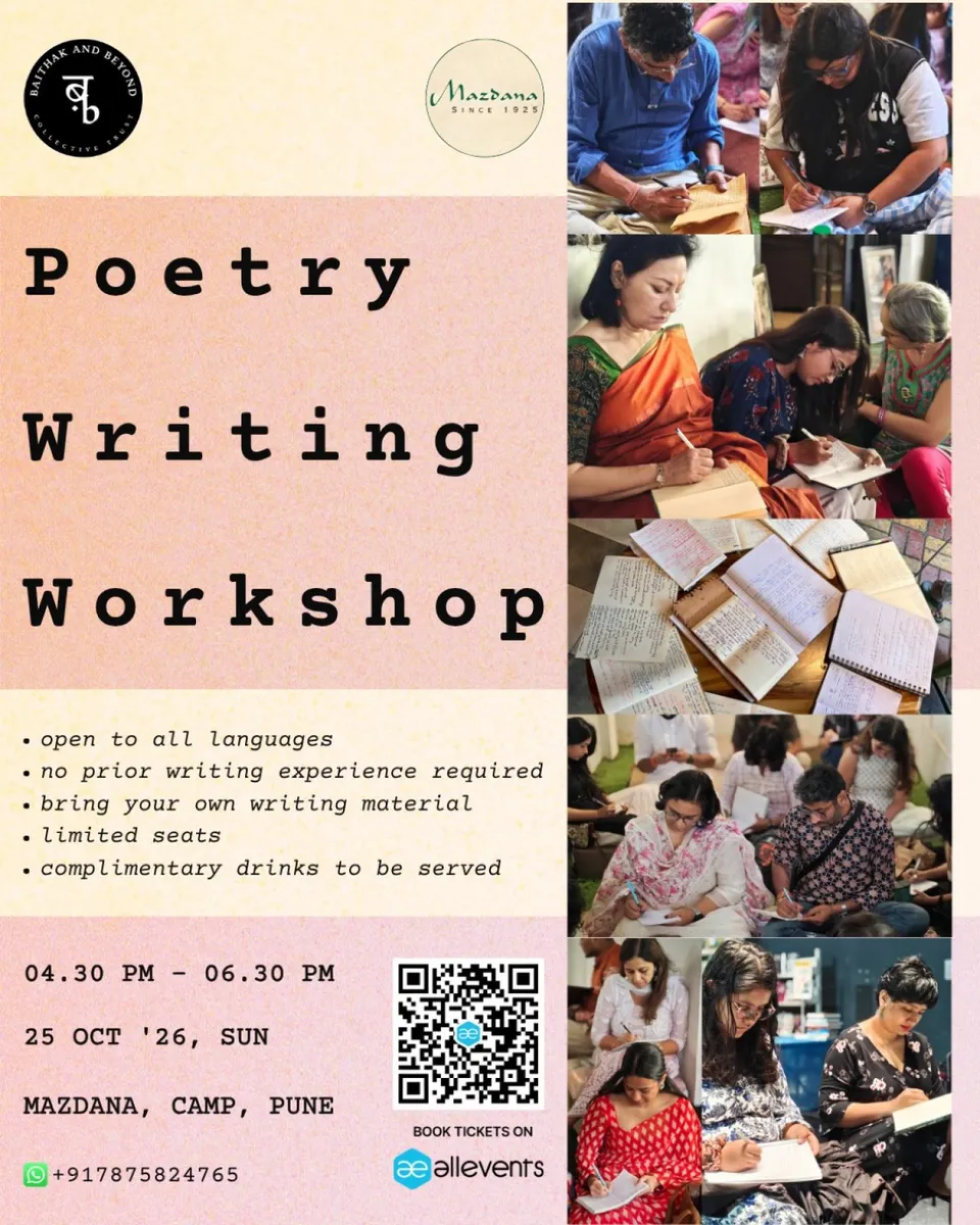 Poetry Writing Workshop with Baithak and Beyond