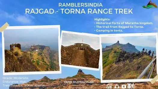 Rajgad To Torna Range Trek with Camping