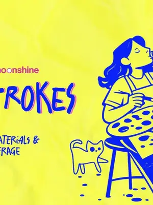 Sips & Strokes poster