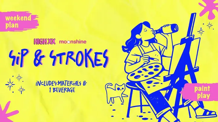 Sips & Strokes poster