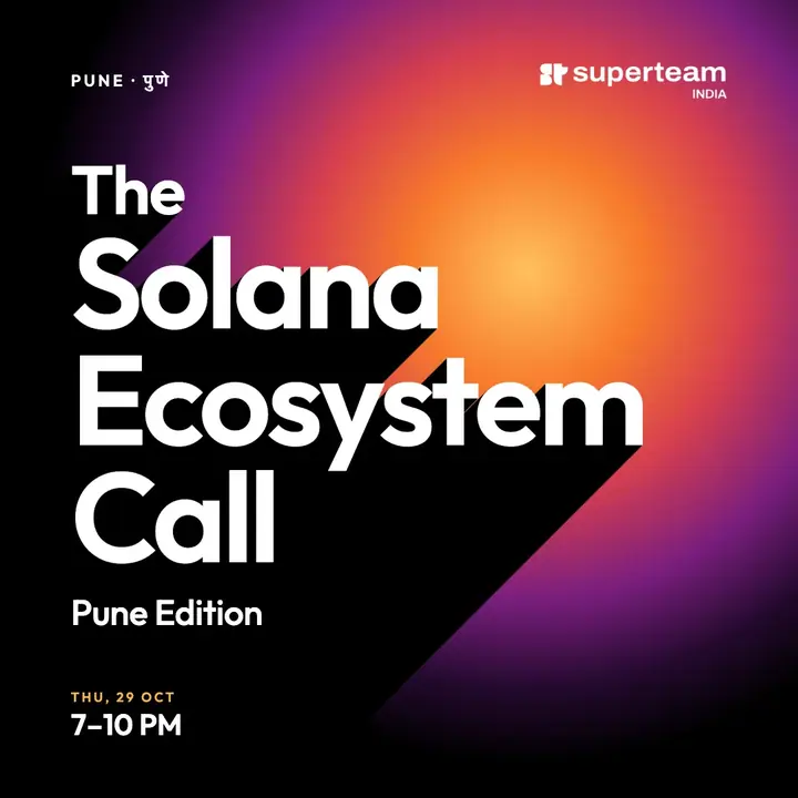 Solana Ecosystem Call Pune poster
