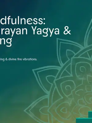 Sunday Mindfulness: Yajurved Parayan Yagya and Vedic Satsang poster
