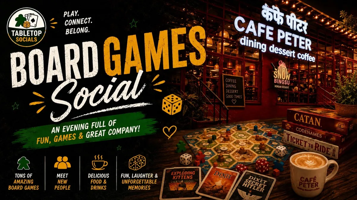 Tabletop Socials - Board Games Evening - Cafe Peter