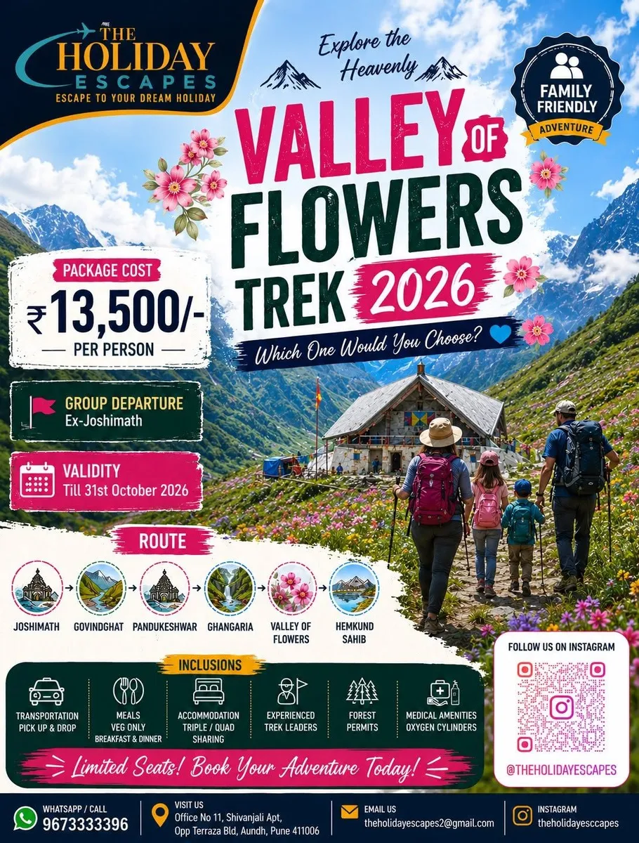 Valley of Flowers Trek 2026